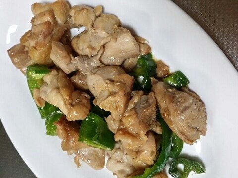 鶏モモ肉とピーマン炒め